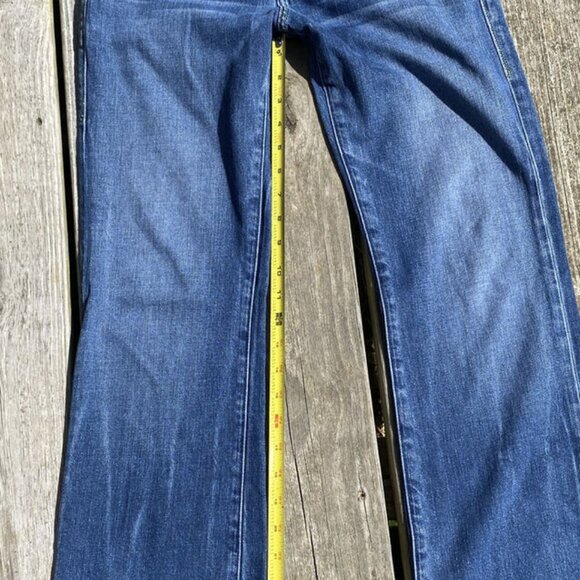 Vintage Rock & Republic Y2K Jean Size 30 Flared Low Rise Embroidered Button Fly - Picture 11 of 14